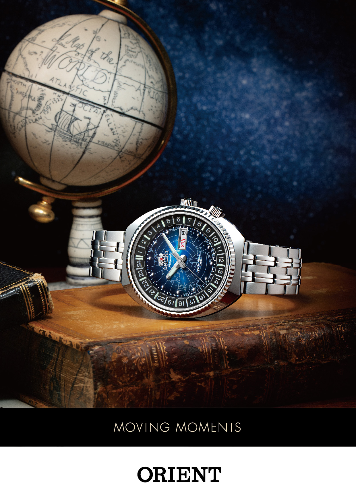 ORIENT Revival Men's Mechanical World Map